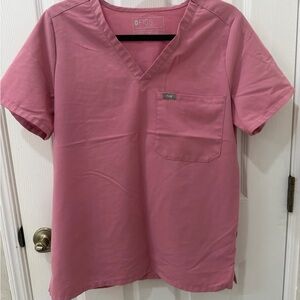 Figs Catarina Rose V-Neck Scrub Top